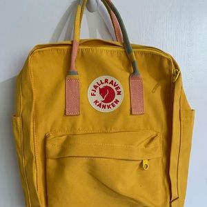 Fjallraven Kanken original backpack in yellow
